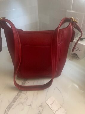 Coach Red Leather Handbag